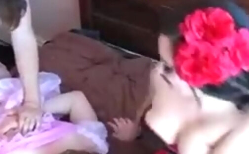 SISSY DIAPER BOY GETS CAUGHT AND FUCKED.