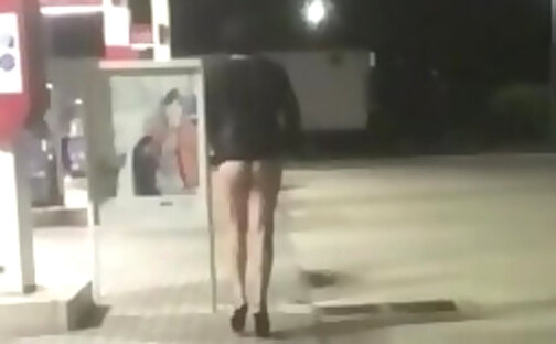 gas station slutwalk bottomless