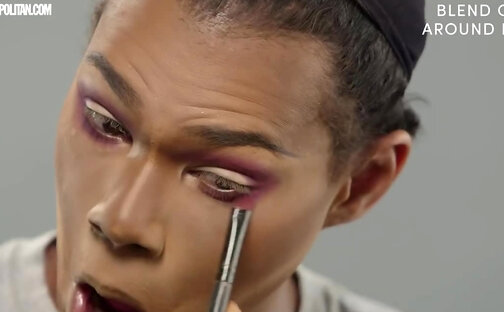Chi Chi DeVayne makes the case for purple makeup